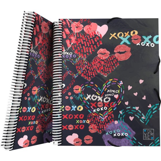 Carpeta Fundas PP Opaco Rígido A4 30 Fundas Con Sobre Diverse 20 Xo Grafoplás