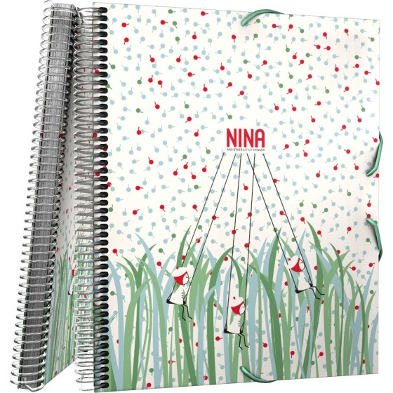 Carpeta Fundas PP Opaco Rígido A4 30 Fundas Con Sobre Nina 20 Nature Grafoplás