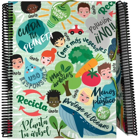 Carpeta 30 Fundas PP A4  MaxiplasPP Revolut Green