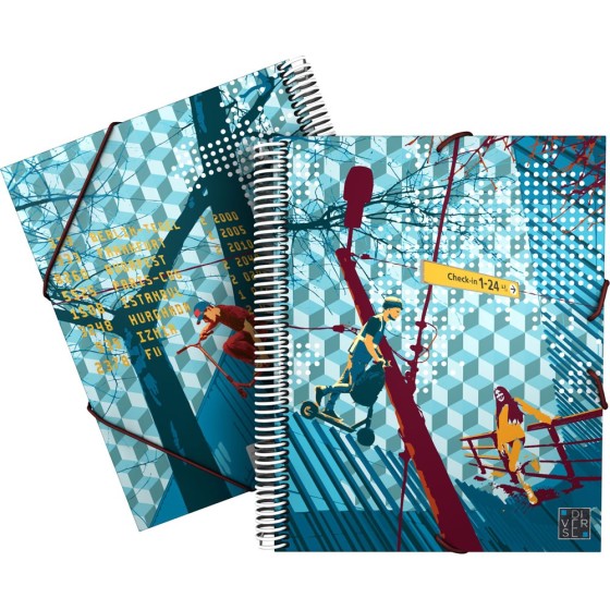 Carpeta 30 Fundas PP A4  MaxiplasPP Diverse Follow