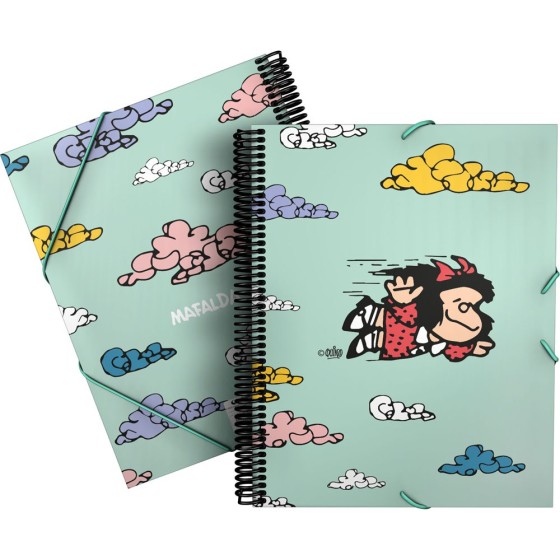 Carpeta 30 Fundas PP A4  MaxiplasPP Mafalda Volador