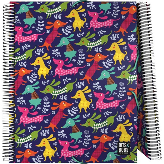 Carpeta 30 Fundas PP A4  MaxiplasPP Bits&Bobs Dogs