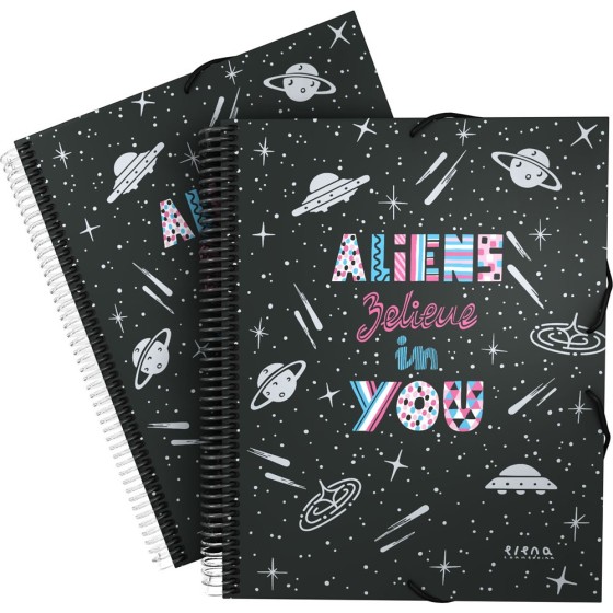 Carpeta 30 Fundas PP A4  MaxiplasPP Ec Aliens