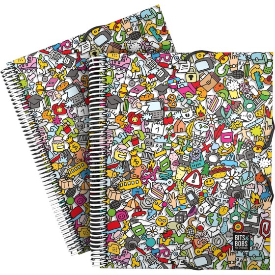 Carpeta 30 Fundas PP A4  MaxiplasPP Bits&Bobs Icons