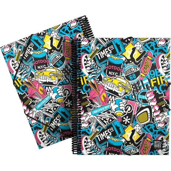 Carpeta 30 Fundas PP A4  MaxiplasPP Bits&Bobs Nyc