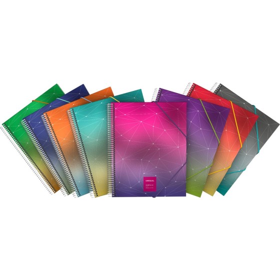 Carpeta Fundas Metalic Carton Forrado Brillo A4 40 Fundas Colores Surtidos Unequal Metallic Grafoplás