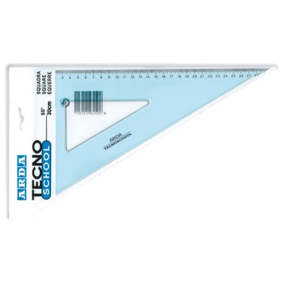 Cartabón Semi Rígido 30 Cm Azul Arda