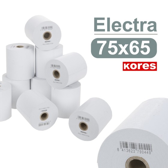 Rollos Papel Electra 75X65X12 mm "36.5 M" Kores