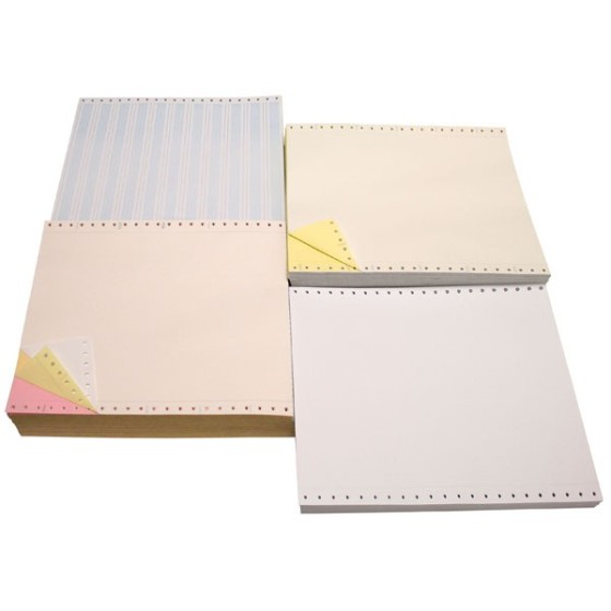 Caja 750 Papel Continuo 56/53/53/57 G 240X11" Blanco Cuadruplicado 2 Trepados Kores