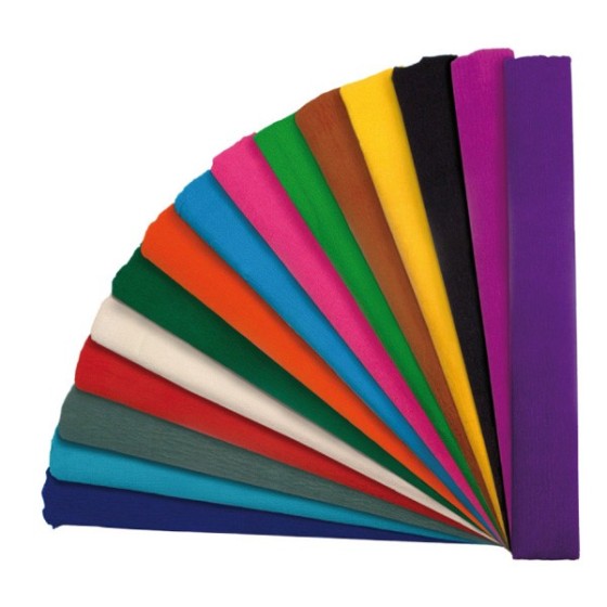 Rollo Papel Crespón 35 G "0.5X2.5 M" Negro Fixo Kids