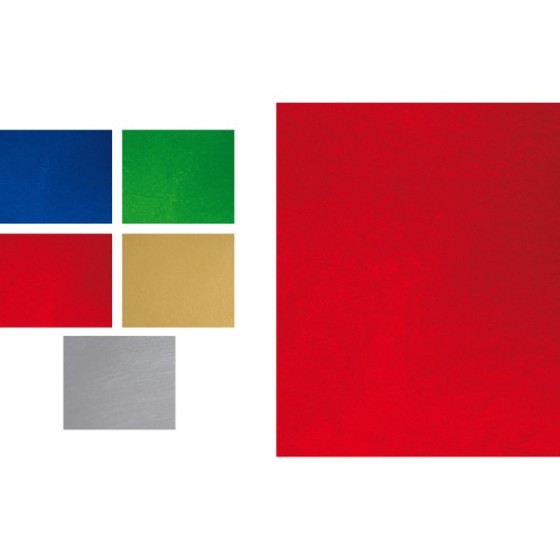 Pack 10 Cartulinas Metalizada 50X65 Cm 220 G Rojo Fixo Kids