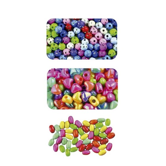 Bolsa 20 G Abalorios Ovalados Madera Colores Surtidos Fixo Kids