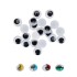 Pack 40 Ojitos Redondos 12mm Negro Fixo Kids