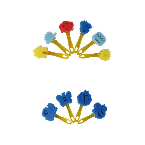 Pack 6 Tampones Espuma Surt.Formas