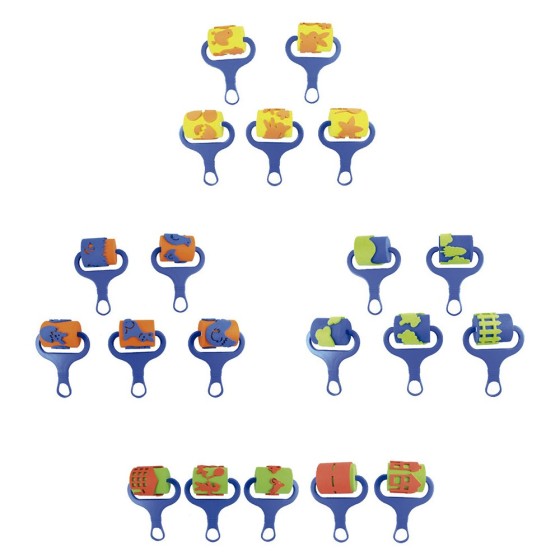 Pack 5 Rodillos G.Eva Formas Ciudad Surt