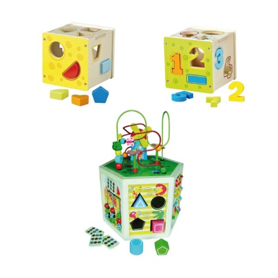 Cubo De Madera Formas Y Números Smart