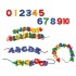 Bolsa 156 Piezas Letras Ensartables De Plástico Smart