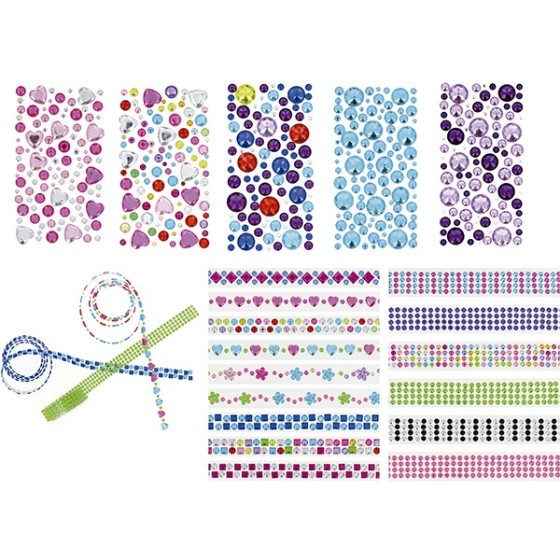 Set 9.5 X 16 Cm Figuras Adhesivas Cristal Círculos Colores Surtidos Fixo Kids