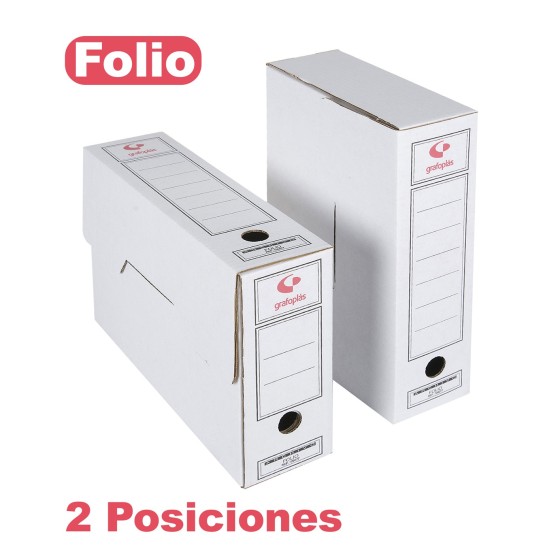 Archivo Definitivo Cartón Folio Blanco Fsc Grafoplás