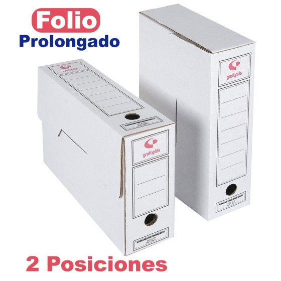 Archivo Definitivo Cartón Folio Prolongado Blanco Fsc Grafoplás