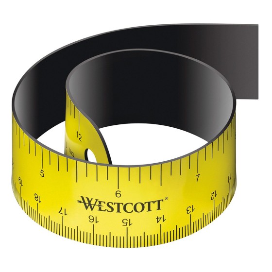 Regla Flexible Magnetica 30 Cm Amarillo Westcott