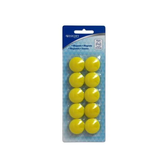 Blister 10 Imanes 25mm Amarillo Westcott