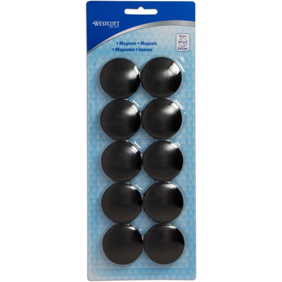 Blister 10 Imanes 40mm Negro Westcott