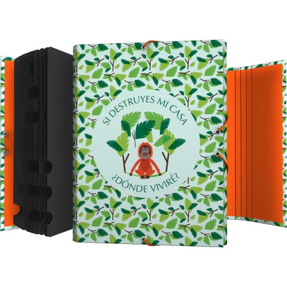 Clasificador Forrado Con Solapas Planet  Mono Fsc Grafoplás