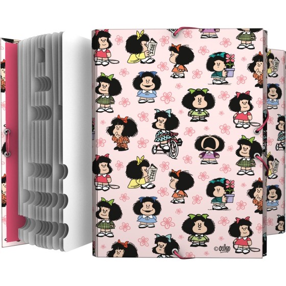 Clasificador Forrado Con Solapas Mafalda  Unica Fsc Grafoplás