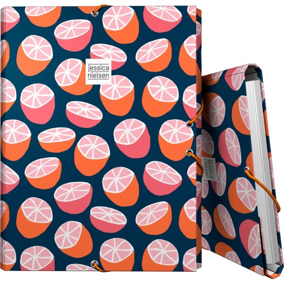 Carpeta Gomas Con 3 Solapas Papel Plastificado Soft Folio Fsc Jessica Nielsen  Citrics Grafoplás