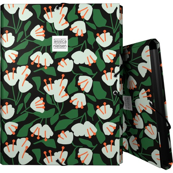 Carpeta Gomas Con 3 Solapas Papel Plastificado Soft Folio Fsc Jessica Nielsen  Bells Grafoplás