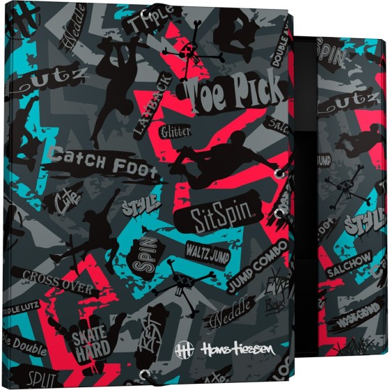 Carpeta Gomas Con 3 Solapas Papel Plastificado Mate Folio Fsc Hans  Skate Grafoplás