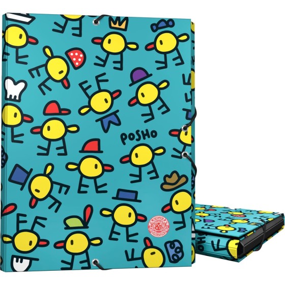 Carpeta Gomas Con 3 Solapas Papel Plastificado Brillo Folio Fsc Katuki 19 Poshos Grafoplás