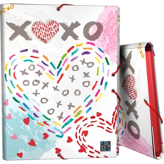 Carpeta Gomas Con 3 Solapas Papel Plastificado Soft Folio Fsc Diverse  Grafoplás