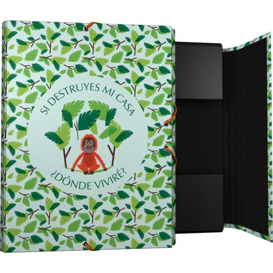 Carpeta Gomas Con 3 Solapas Fsc Planet  Mono Grafoplás