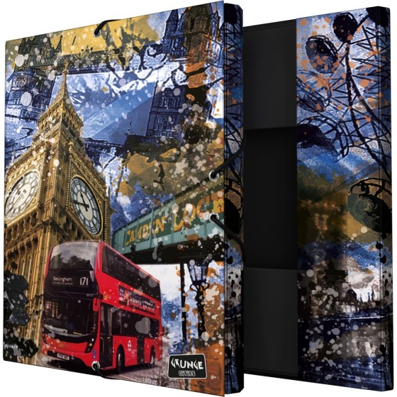 Carpeta Gomas Con 3 Solapas Fsc Cities  London Grafoplás