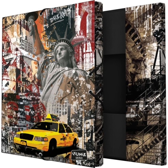 Carpeta Gomas Con 3 Solapas Fsc Cities  New York Grafoplás