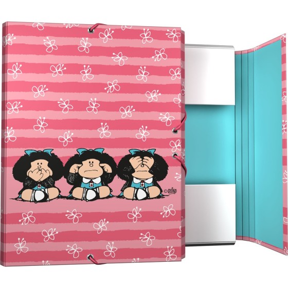 Carpeta Gomas Con 3 Solapas Fsc Mafalda  Sabiduria Grafoplás