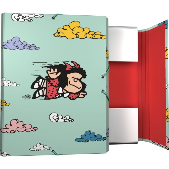 Carpeta Gomas Con 3 Solapas Fsc Mafalda  Voladora Grafoplás