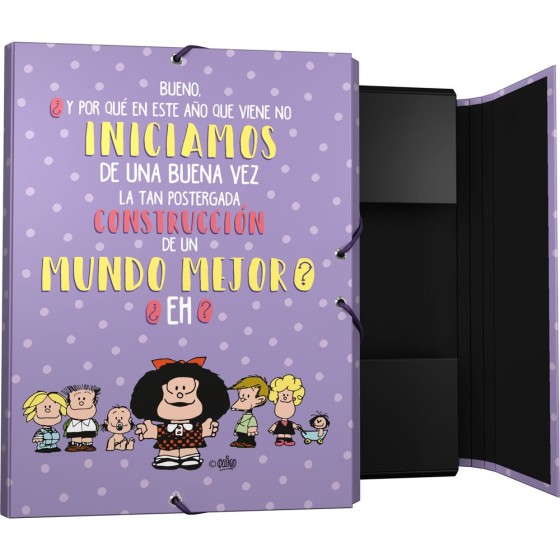 Carpeta Gomas Con 3 Solapas Fsc Mafalda  Esperanza Grafoplás