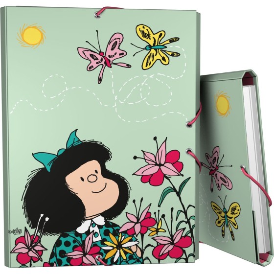 Carpeta Gomas Con 3 Solapas Fsc Mafalda  Primavera Grafoplás