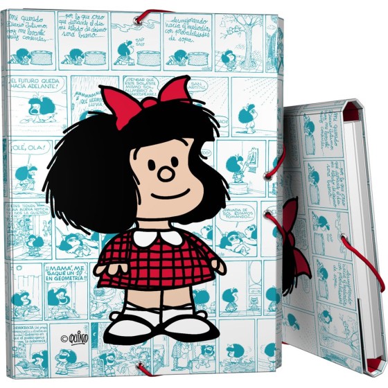 Carpeta Gomas Con 3 Solapas Fsc Mafalda  Viñetas Grafoplás