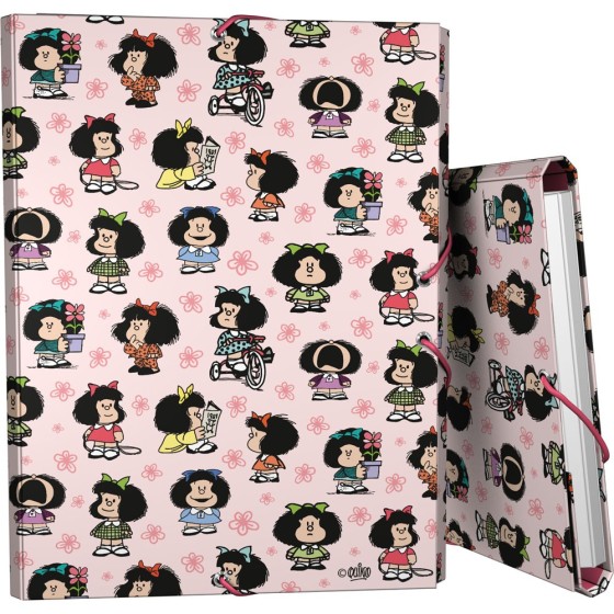 Carpeta Gomas Con 3 Solapas Fsc Mafalda  Unica Grafoplás