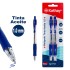 Blister 2 Boligrafos Tinta Base Aceite Punta Retráctil 1.0 mm Azul Kathay