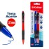 Blíster 2 Boligrafos Tinta Base Aceite Punta Retráctil 1.0 mm Azul+Rojo Kathay