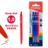Blister 3 Boligrafos Soft Tinta Semigel Punta Retráctil 1.0 mm Azul+Rojo Kathay