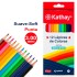 Caja 12 Lápices Colores Hexagonales Kathay