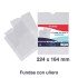Pack 3 Fundas Transparentes Pvc Piel Naranja 150 Micras Con Uñero 4º Kathay