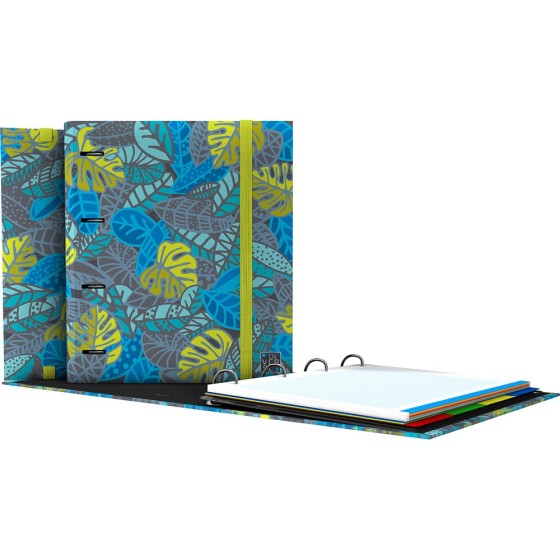 Carpeta De Anillas Con Recambio  Papel Plastificado Mate A4 4X35mm Fsc Diverse 19 Leafs Grafoplás