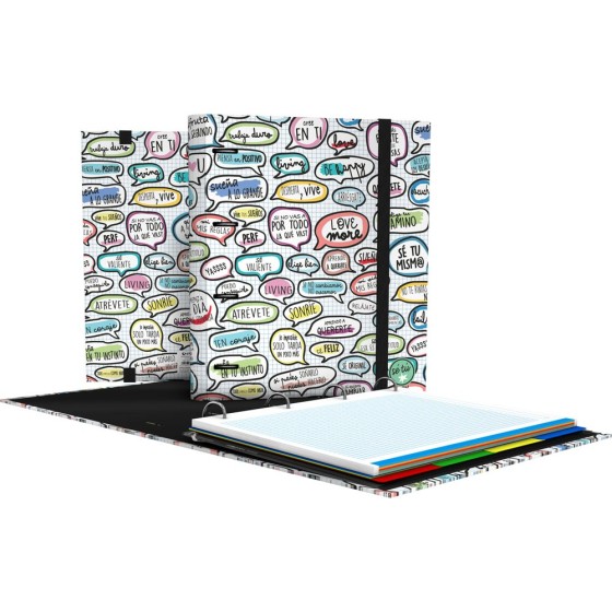 Carpeta De Anillas Con Recambio  Papel Plastificado Soft A4 4X35mm Fsc Se Tu  Grafoplás